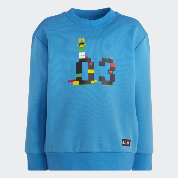 Conjunto De Sudadera Y Pantalón Adidas X Classic Lego Crew Azul Moda