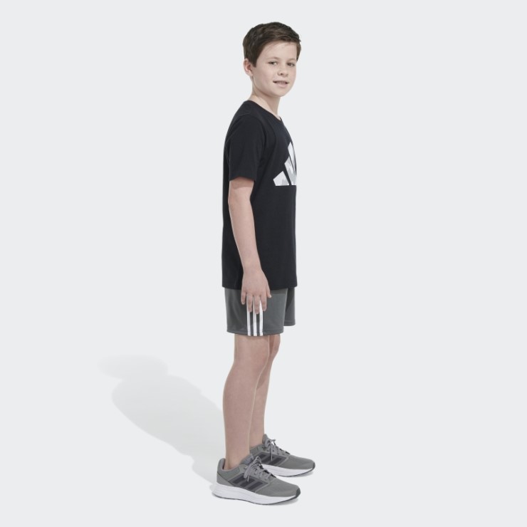 Camiseta Negra Con Logo De Camuflaje Adidas Ss