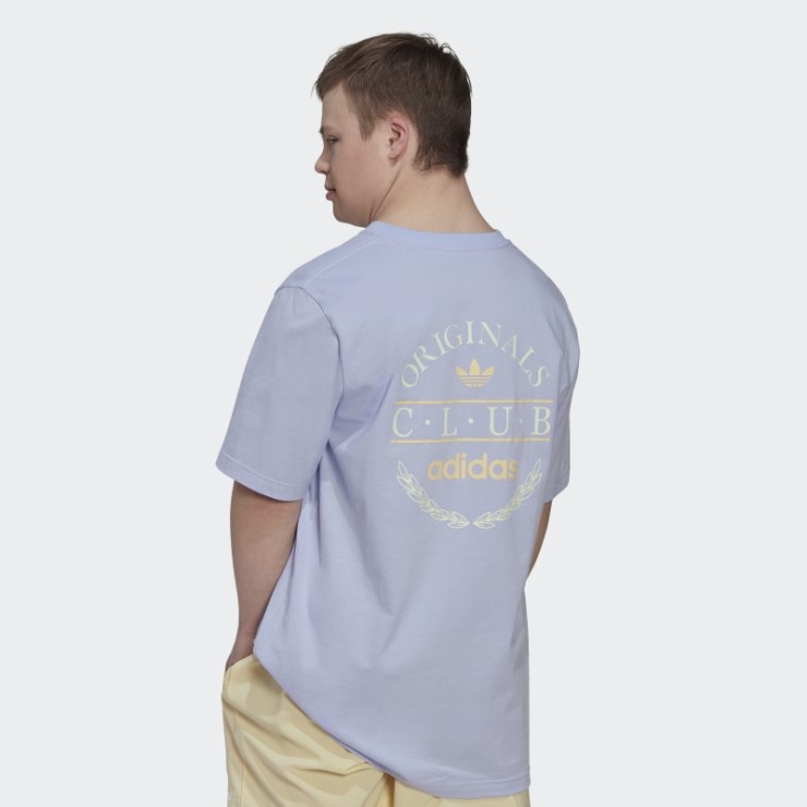Camiseta Adidas Club Logo Tono Violeta