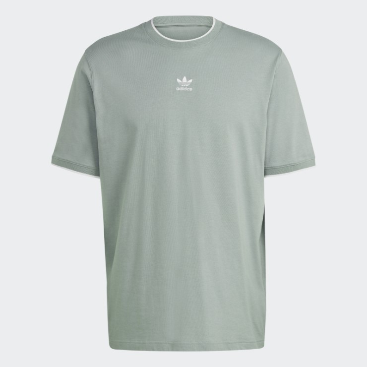 Adidas Rekive Camiseta Moda Plata Verde