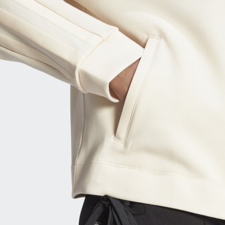 Chaqueta De Chándal Con Rayas Gruesas Adicolor Contempo De Adidas En Blanco