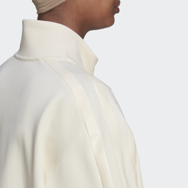 Chaqueta De Chándal Con Rayas Gruesas Adicolor Contempo De Adidas En Blanco