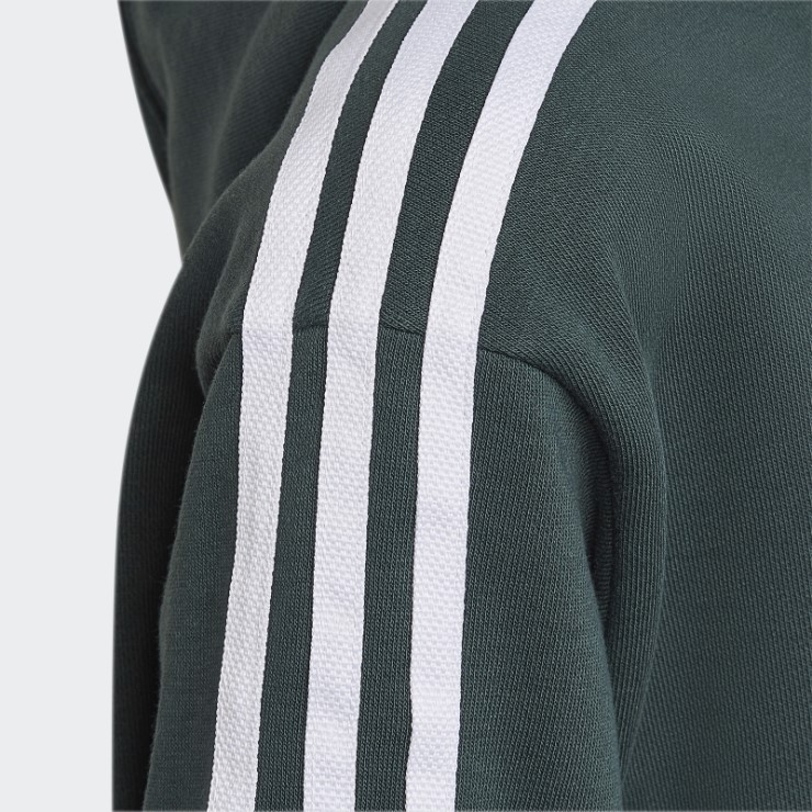 Adidas Sudadera Corta Con Capucha Verde Mineral Adicolor