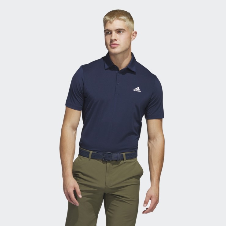 Adidas Ultimate365 Polo Izquierdo Sólido En El Pecho Azul Marino