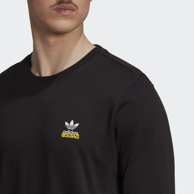 Camiseta De Manga Larga Adidas Graphics Unite Negra