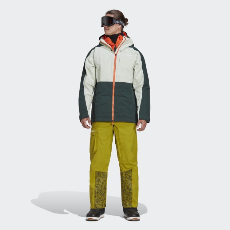 Pantalones De Nieve Terrex De Nailon Postconsumo De 3 Capas Adidas Verde Oliva