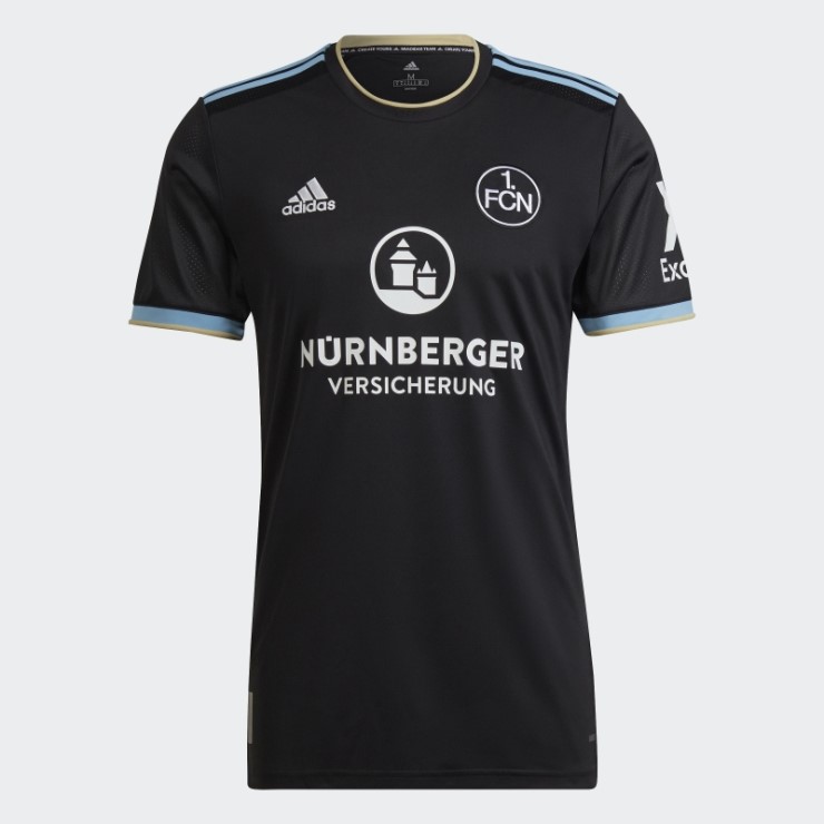 Camiseta Fc Nürnberg 22/23 Tercera Equipación Adidas Negro