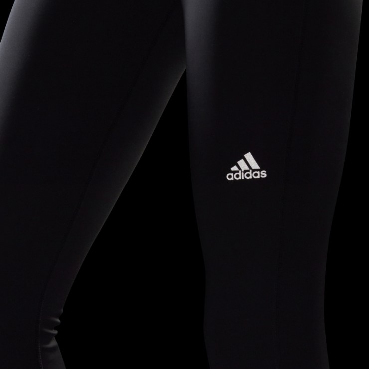 Negro Adidas Run Iconos 7/8 Leggings De Running