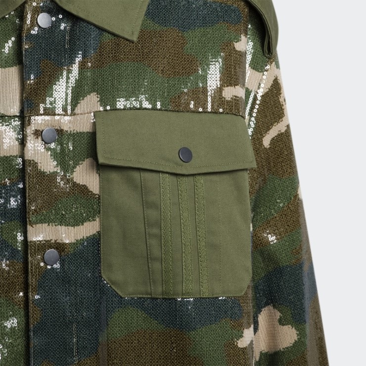 Chamarra De Lentejuelas Adidas (todos Los Géneros) Aop Camo