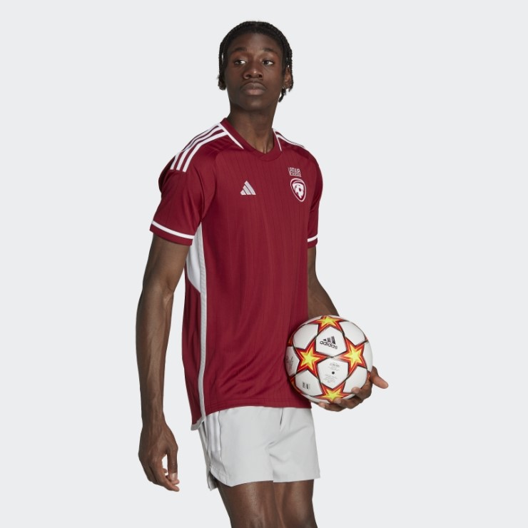 Camiseta Coll Borgoña Letonia 22 Primera Equipación Adidas