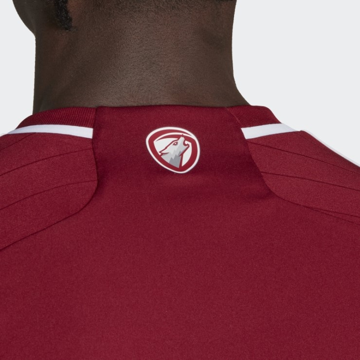 Camiseta Coll Borgoña Letonia 22 Primera Equipación Adidas