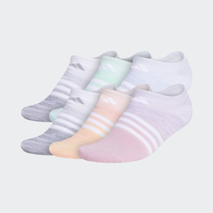 Adidas Superlite Multi Space Dye Calcetines Invisibles Blancos 6 Pares
