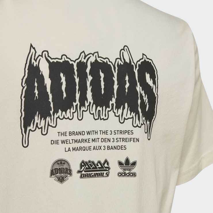 Camiseta Gráfica Blanca Adidas Fashion