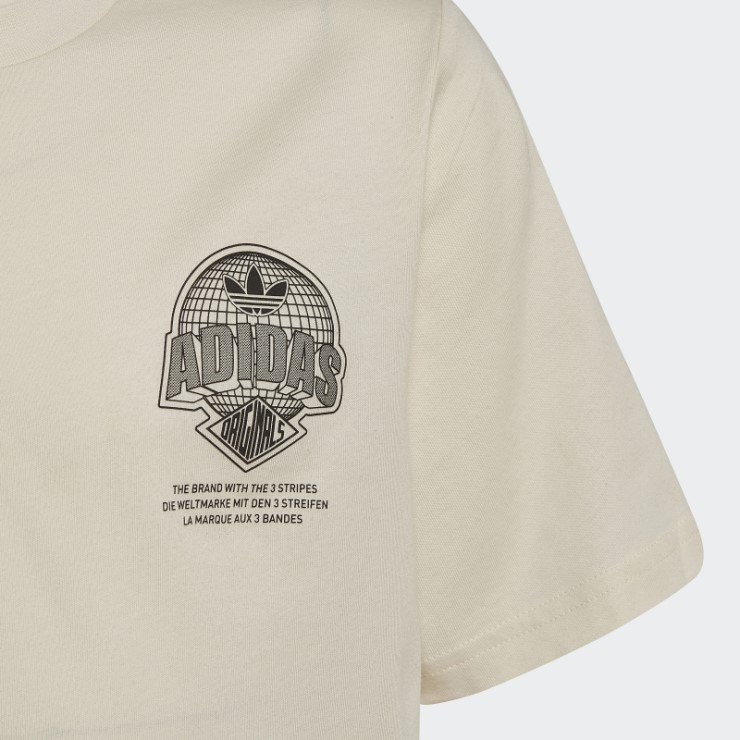 Camiseta Gráfica Blanca Adidas Fashion