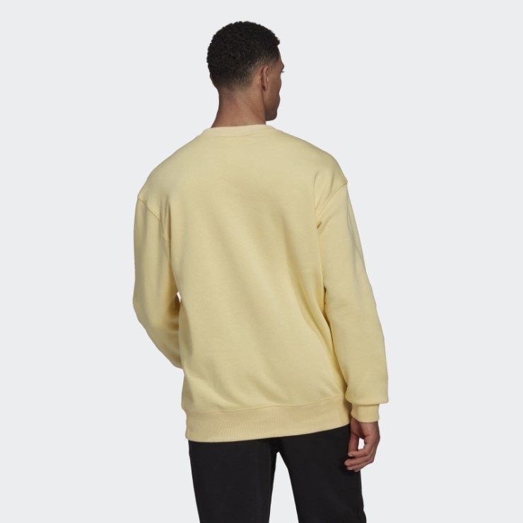 Sudadera Con Hombros Caídos Essentials Feelvivid Cotton Fleece Adidas Amarillo