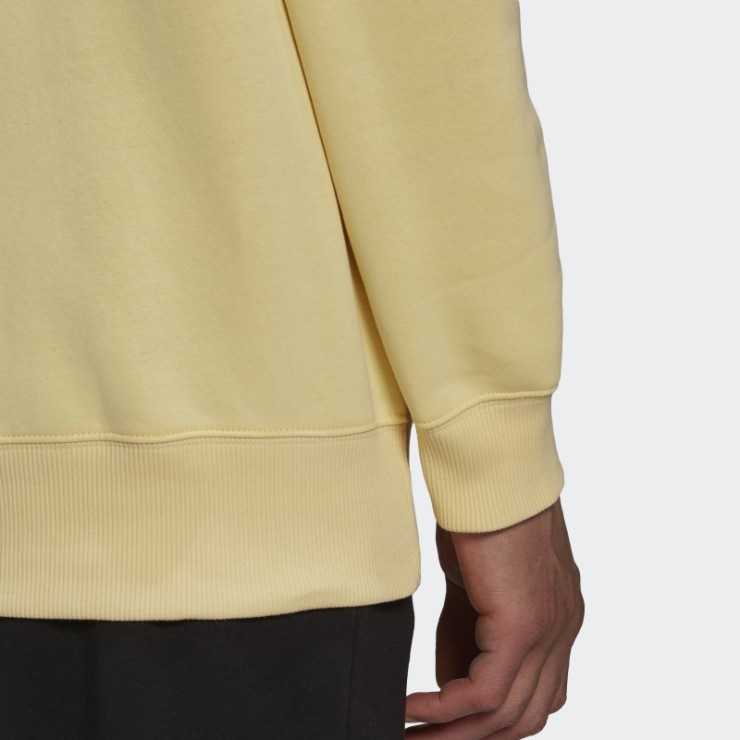Sudadera Con Hombros Caídos Essentials Feelvivid Cotton Fleece Adidas Amarillo