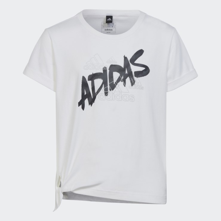 Camiseta Dance Anudada Adidas Blanca