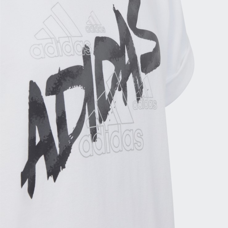 Camiseta Dance Anudada Adidas Blanca
