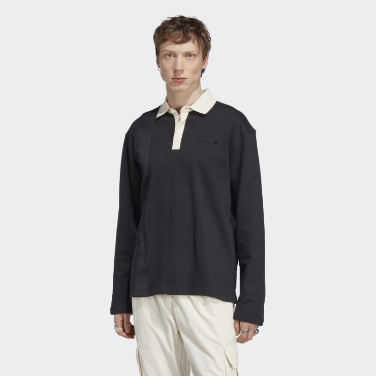 Adidas Rifta Metro Camiseta De Rugby De Manga Larga Caliente Negro