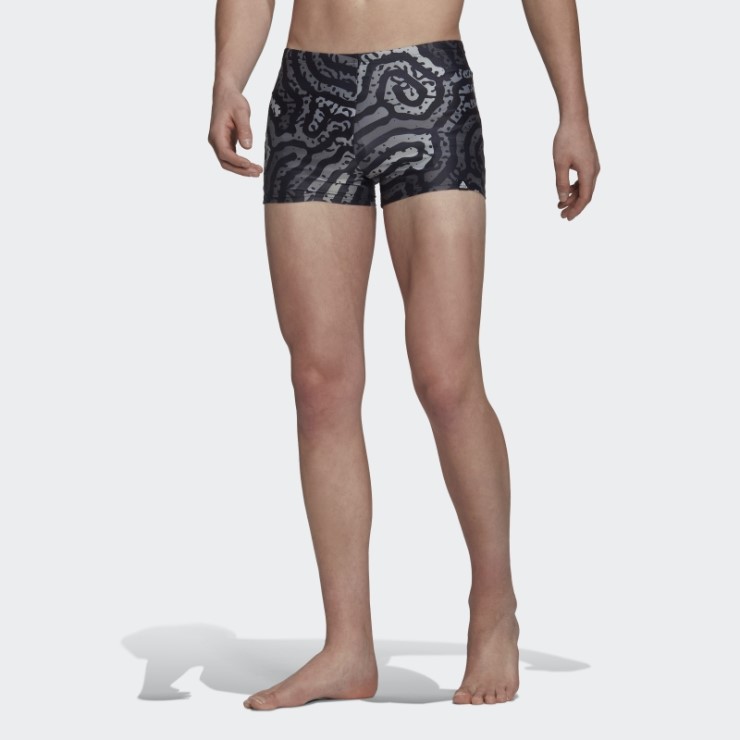 Color Maze Bañador Boxer Adidas Negro