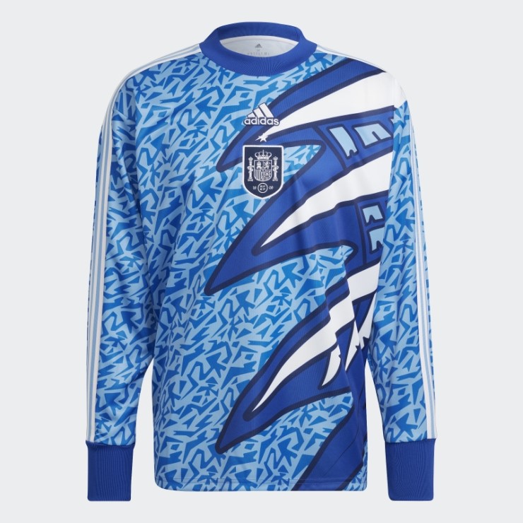 Camiseta De Portero Bahia Azul Claro Icono España Adidas