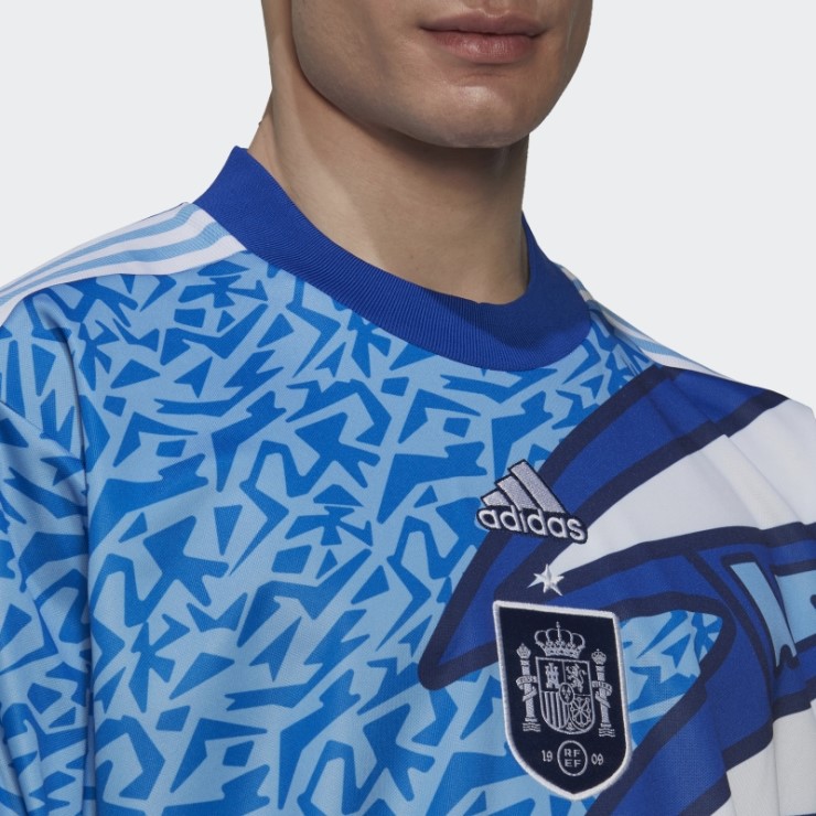 Camiseta De Portero Bahia Azul Claro Icono España Adidas