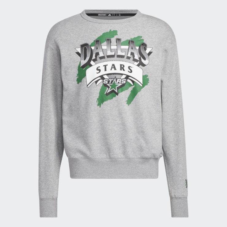 Sudadera Gris Medio Adidas Stars Vintage Crew