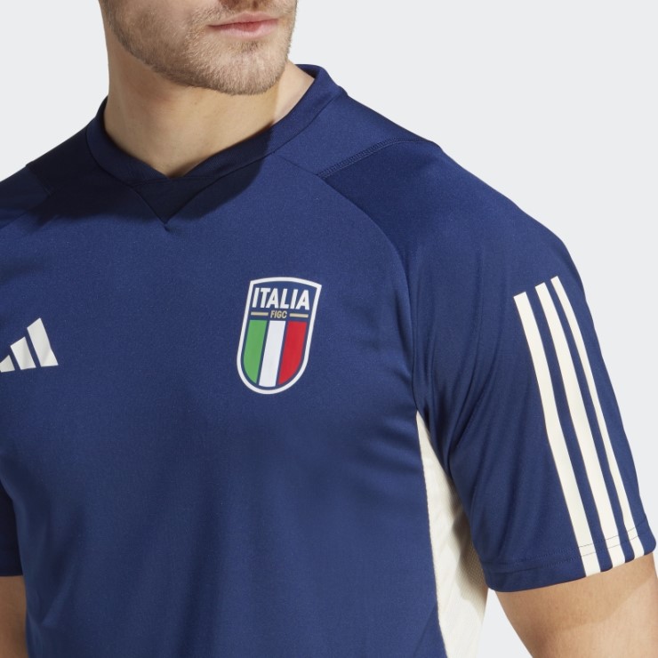 Adidas Camiseta De Entrenamiento Azul Oscuro Italia Tiro 23