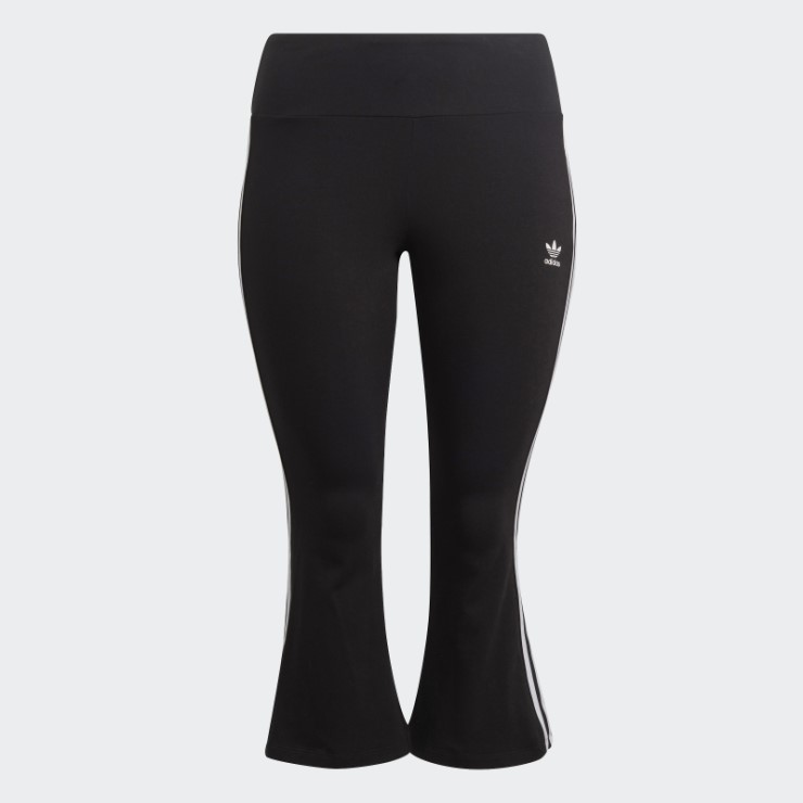 Adidas Negro Adicolor Classics 3-stripes 7/8 Flare Leggins (talla Grande)