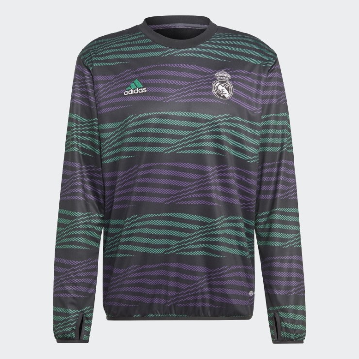 Camiseta Adidas Negra Pre-partido Real Madrid