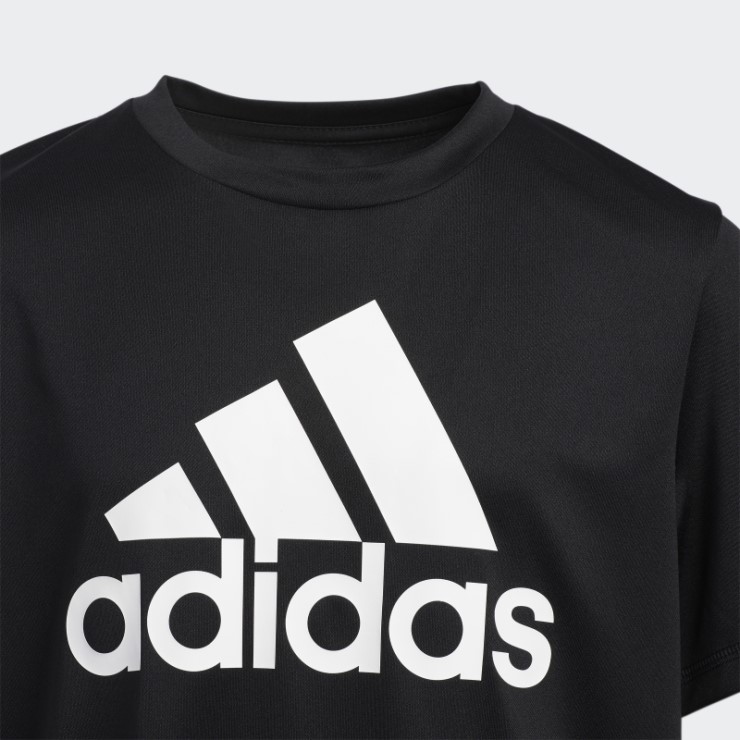 Adidas Climalite Insignia De Camiseta De Deporte Negro