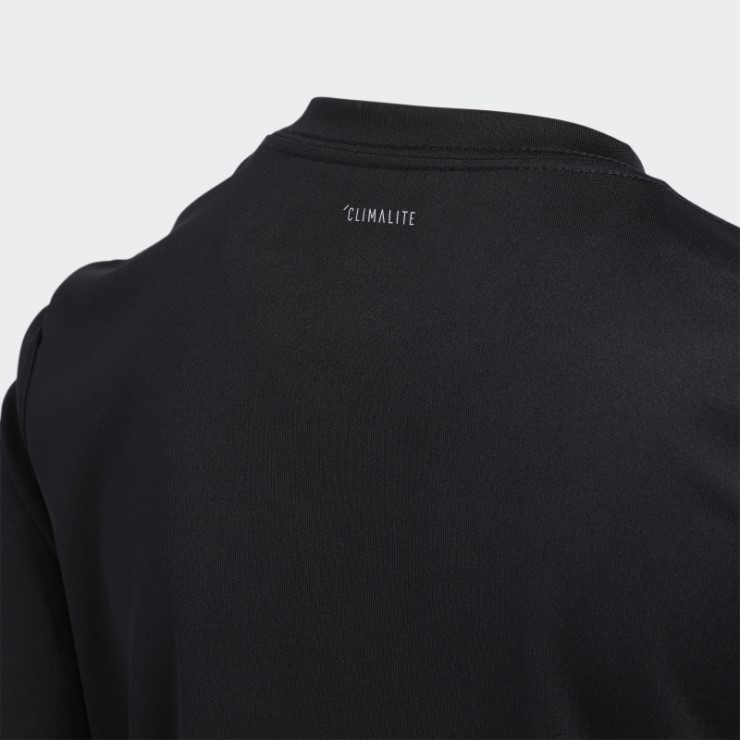 Adidas Climalite Insignia De Camiseta De Deporte Negro