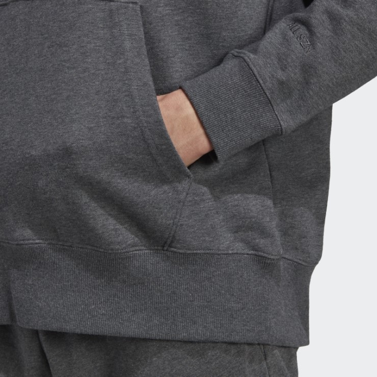 Sudadera Adidas Gris Oscuro Jaspeado All Szn French Terry Sudadera Con Capucha