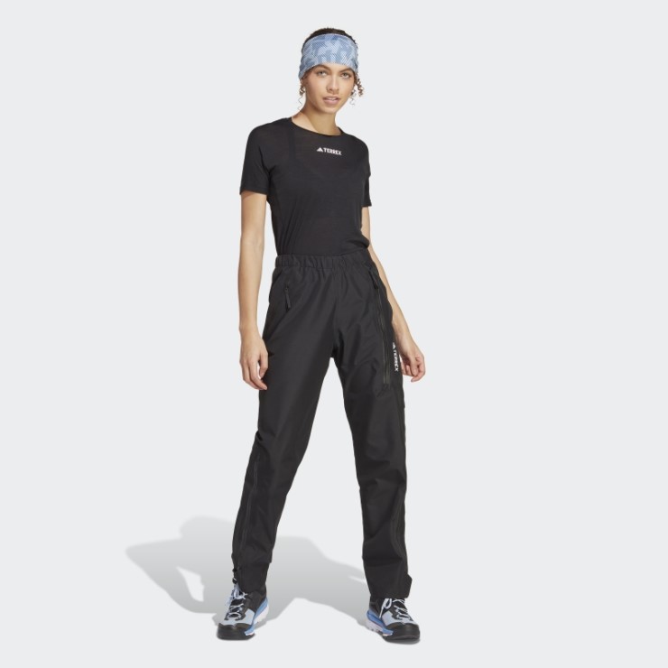 Pantalón De Chándal Negro Adidas Terrex Gore-tex Paclite Rain