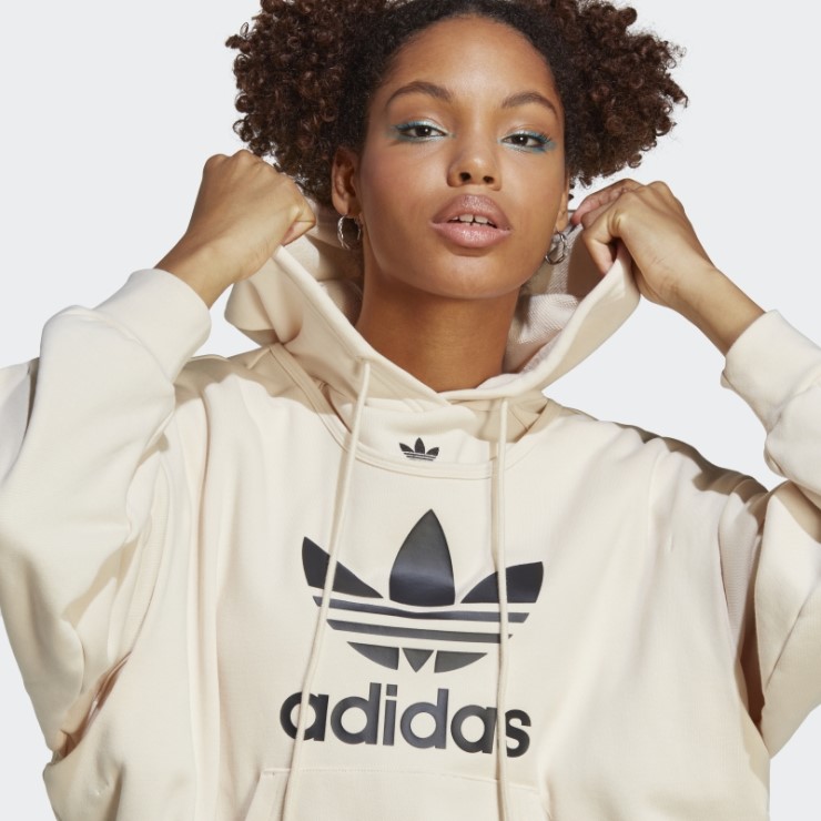 Adidas Sudadera Blanca Siempre Original Con Trébol