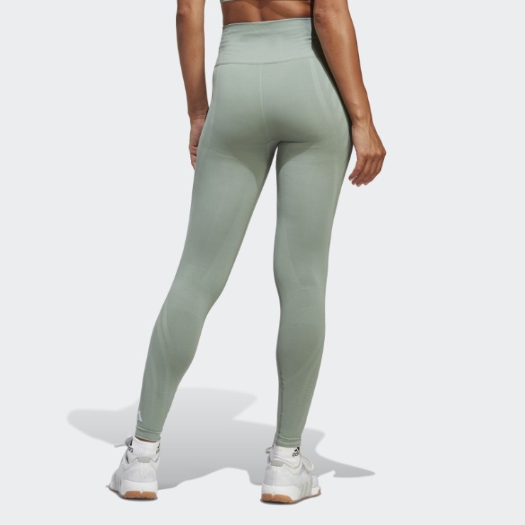 Adidas Leggins 7/8 Esculpido Verde Plata