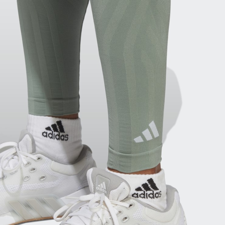 Adidas Leggins 7/8 Esculpido Verde Plata