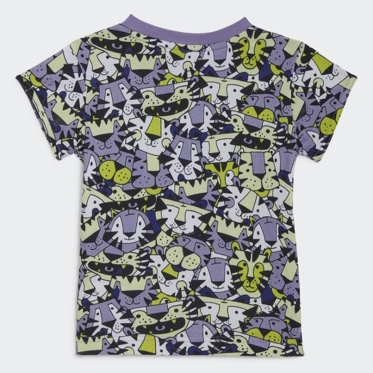 Conjunto De Verano Gráfico Adidas X Marimekko Amarillo De Moda