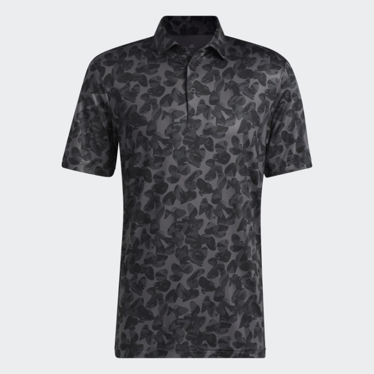 Adidas Polo Con Estampado Prisma Negro