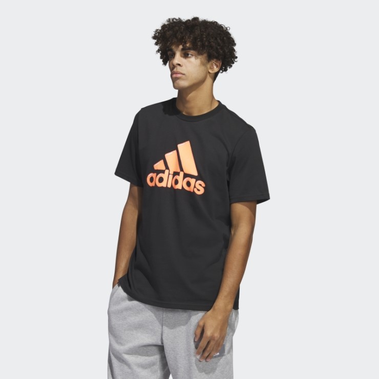 Relleno De Pluma Con Logotipo Negro - Camiseta Con Gráfico De Ropa Deportiva Adidas