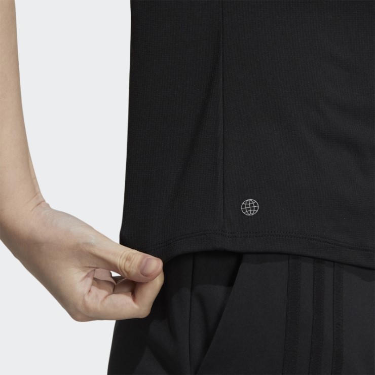 Polo Adidas Negro 3 Rayas