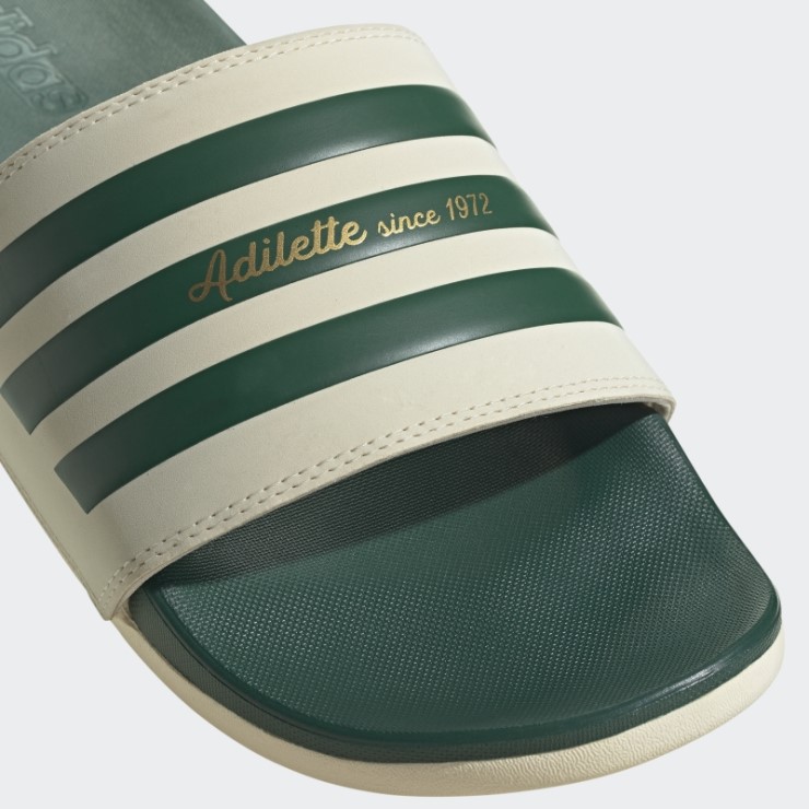 Chanclas Adidas Adilette Comfort Doradas Metalizadas
