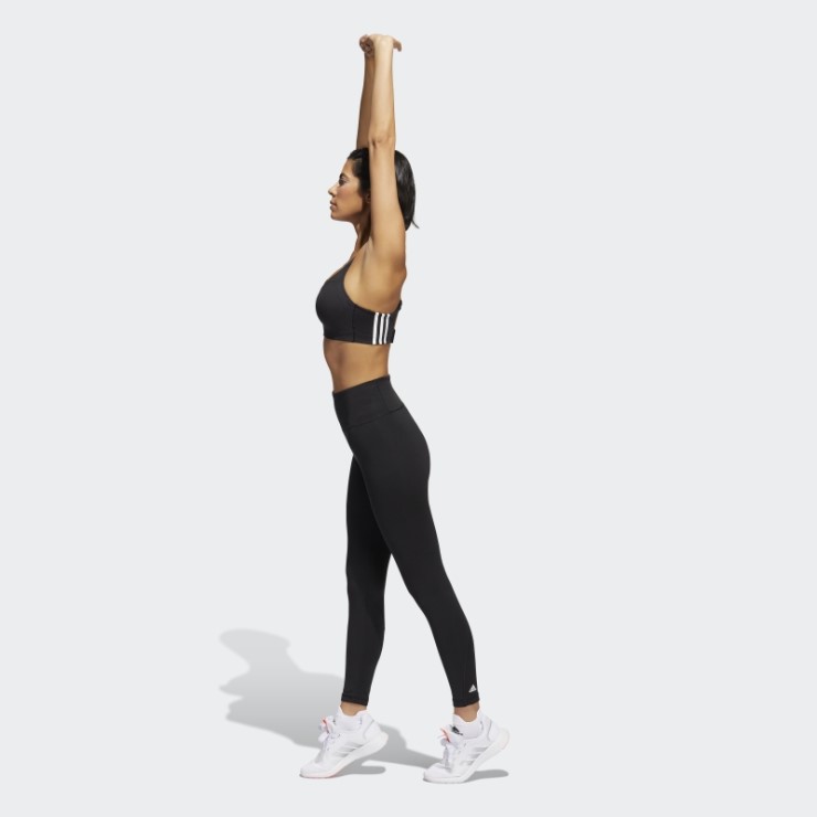 Negro Caliente Adidas Tlrd Impacto Entrenamiento Alto Sujetador