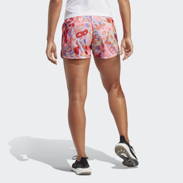 Pacer Aeroready Train Essentials Minimal Branding Pantalones Cortos Con Estampado Floral Adidas Coral