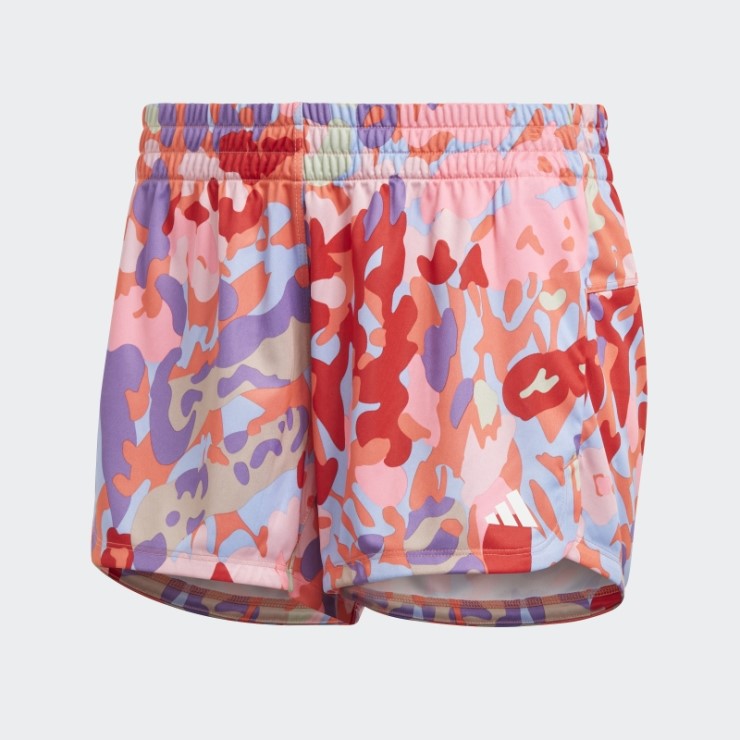 Pacer Aeroready Train Essentials Minimal Branding Pantalones Cortos Con Estampado Floral Adidas Coral