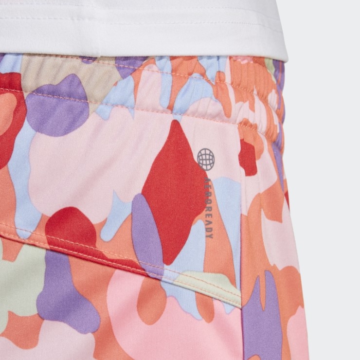 Pacer Aeroready Train Essentials Minimal Branding Pantalones Cortos Con Estampado Floral Adidas Coral