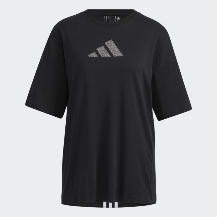 Camiseta Adidas Negra Con Swarovski®