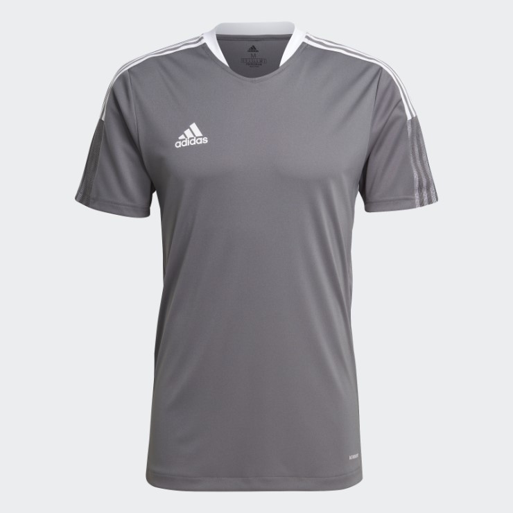 Adidas Tiro 21 Camiseta De Entrenamiento Gris