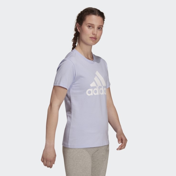 Camiseta Con Logo Essentials En Tono Violeta De Adidas