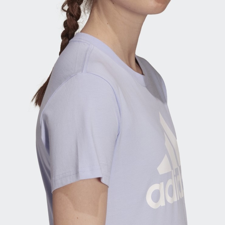 Camiseta Con Logo Essentials En Tono Violeta De Adidas